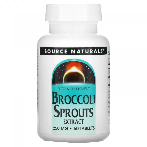 Екстракт броколі 500 мг,Source Naturals, 60 таблеток