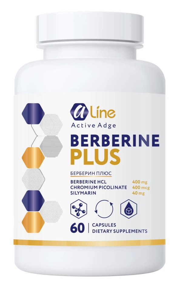 Берберин плюс (Berberine Plus),A-Line, 60 капсул