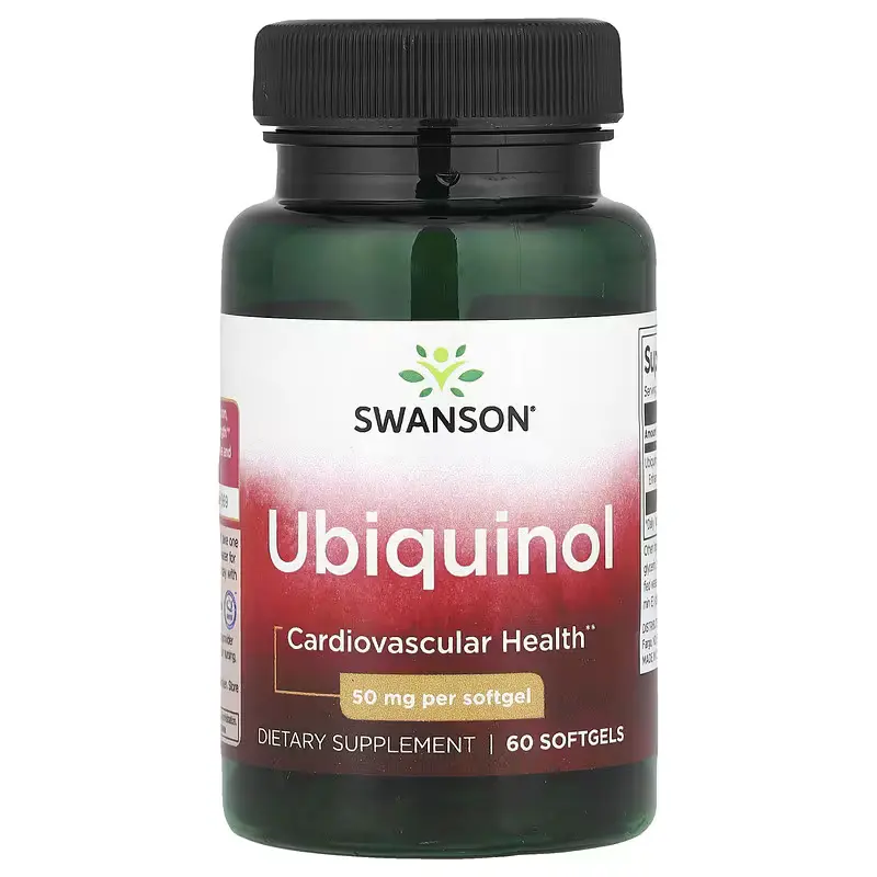 Убихинол CoQ10 50 мг Kaneka Ubiquinol,Swanson, 60 капсул