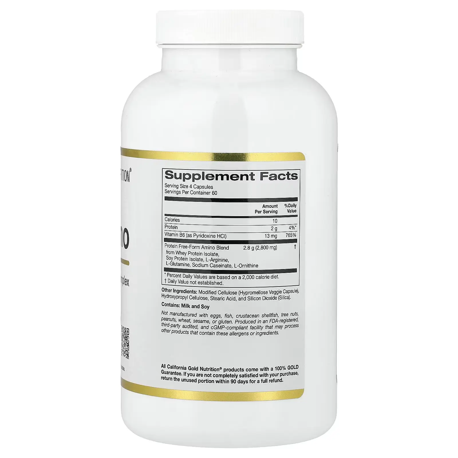 Комплекс амінокислот Total Amino,California Gold Nutrition, 240 капсул